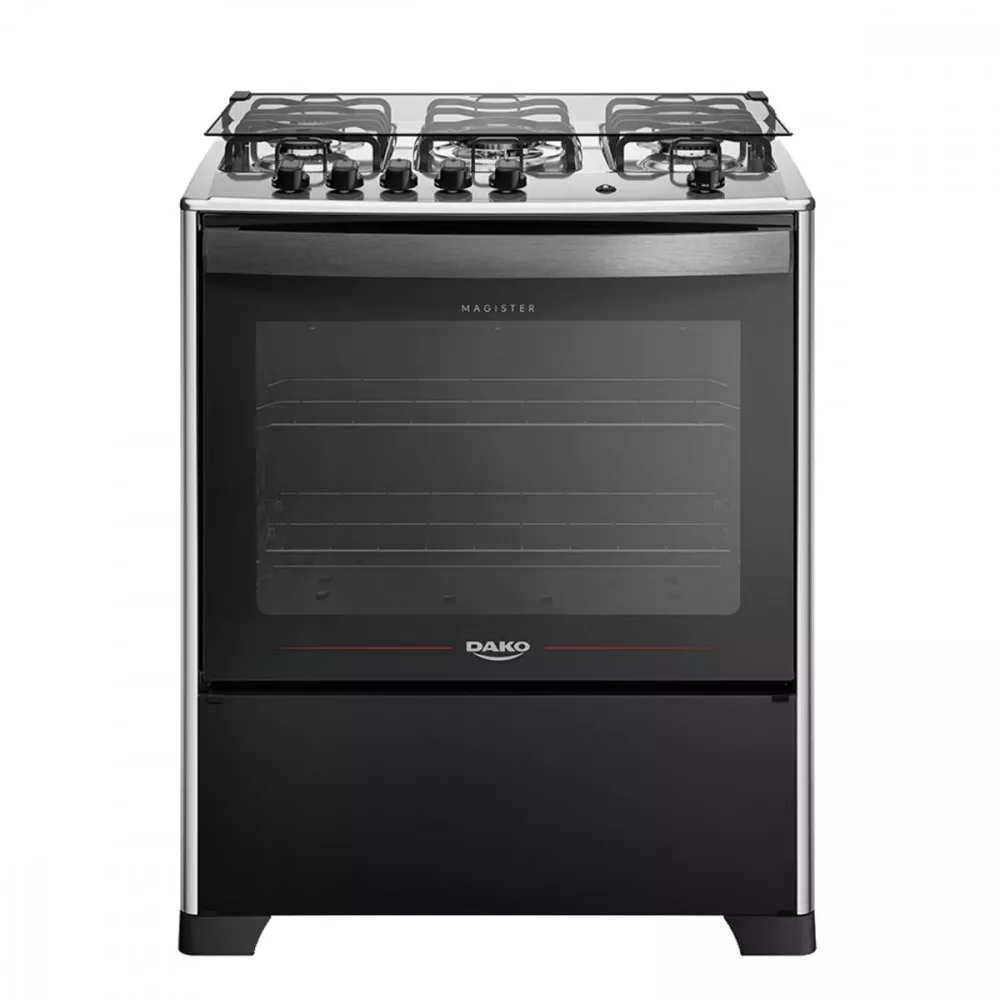 Fogão 5 Bocas com Mesa Inox Dako Magister