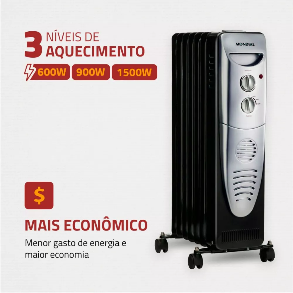 Image 3 of 6 of Aquecedor a Óleo Mondial  A-06
