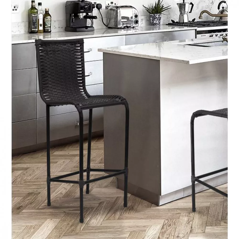 Banqueta Famais Diplomata Artesanal Ferro Liso