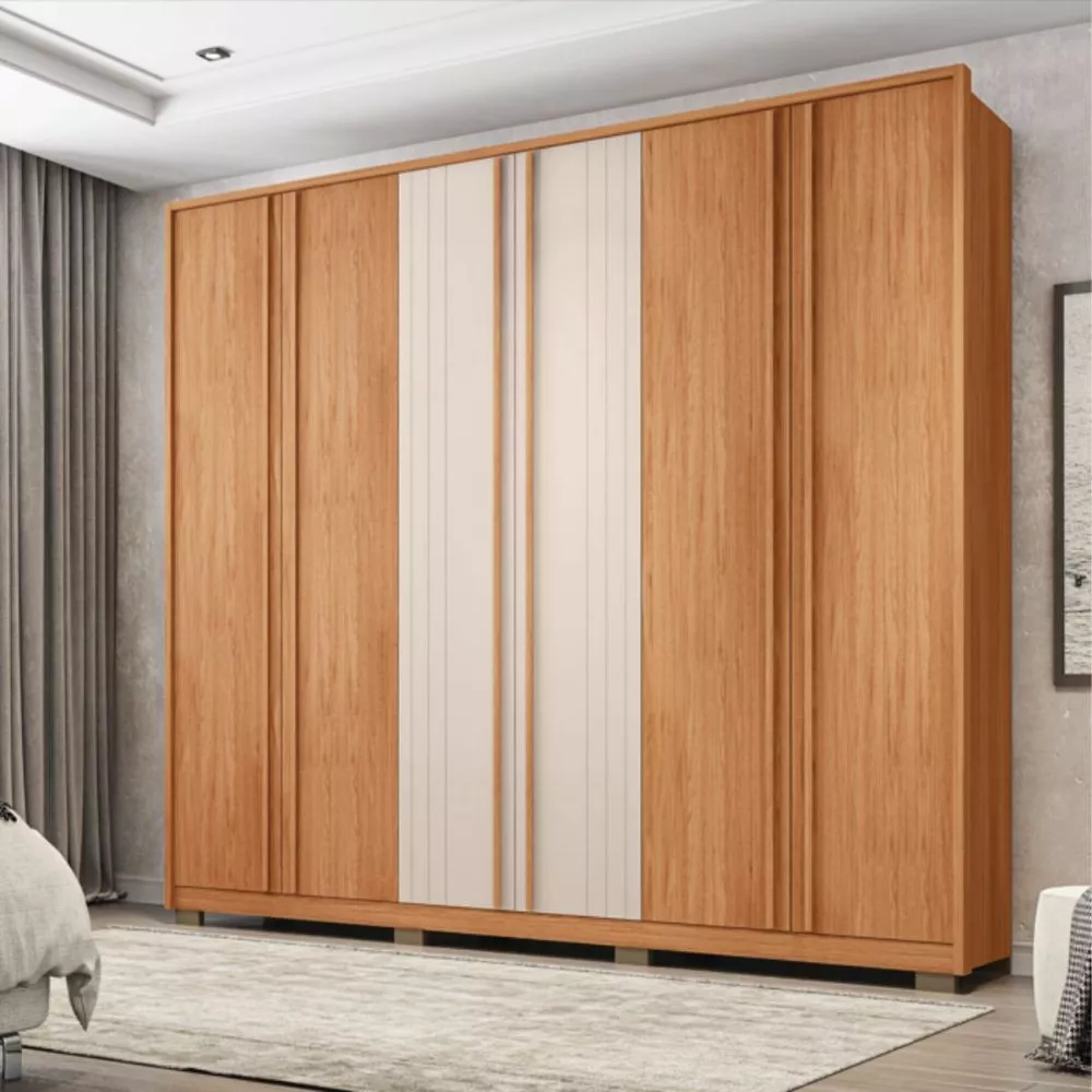 Guarda Roupa/ Roupeiro Mozart Caemmun 6 Portas e 4 Gavetas