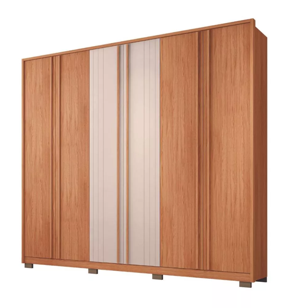 Guarda Roupa/ Roupeiro Mozart Caemmun 6 Portas e 4 Gavetas