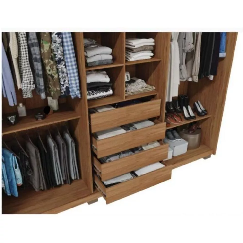 Guarda Roupa/ Roupeiro Mozart Caemmun 6 Portas e 4 Gavetas