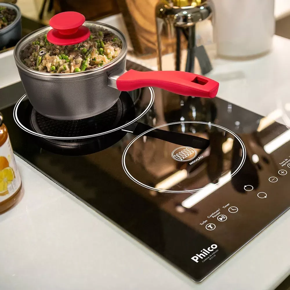 Panela Philco PPH160APR Redstone Com Tampa de Vidro 1,4 Litros