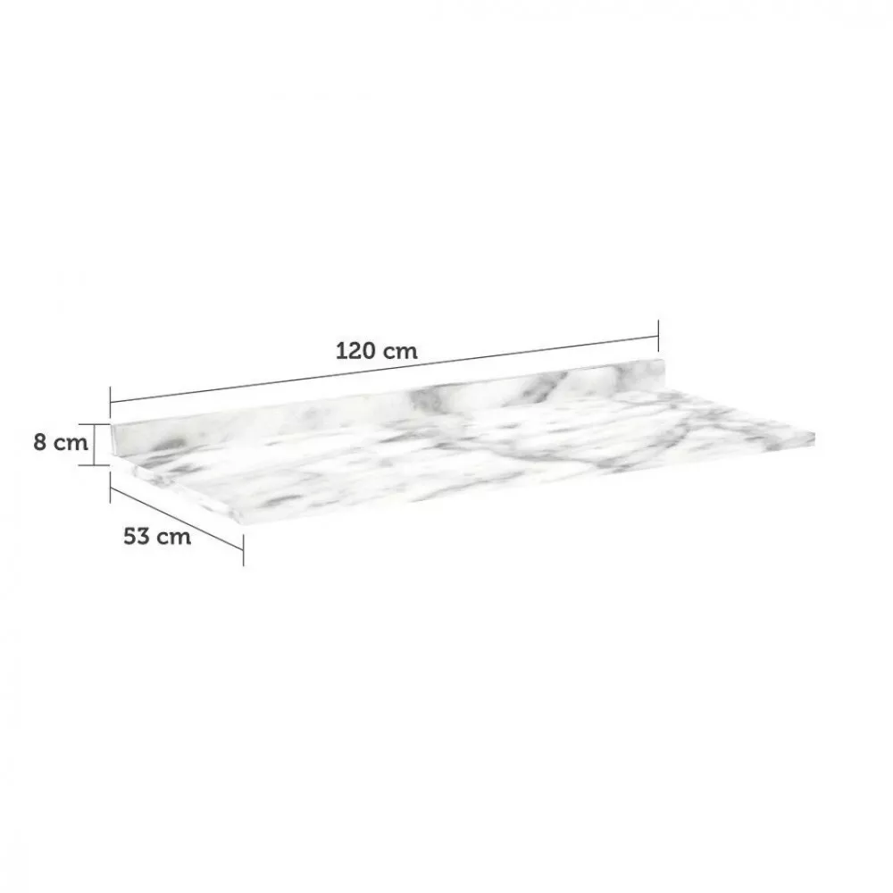 Tampo para Balcão Luciane Linea Ella 1,20m