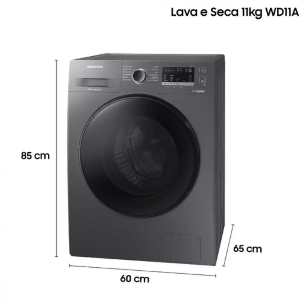 Lava e Seca Samsung 11kg Eco Bubble WD11A4453BX