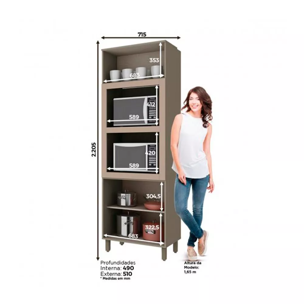 Paneleiro Henn 2 Fornos 71.5 cm C69-35