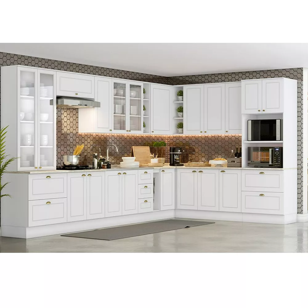 Armário Aéreo Henn Americana 2 Portas Com Vidro