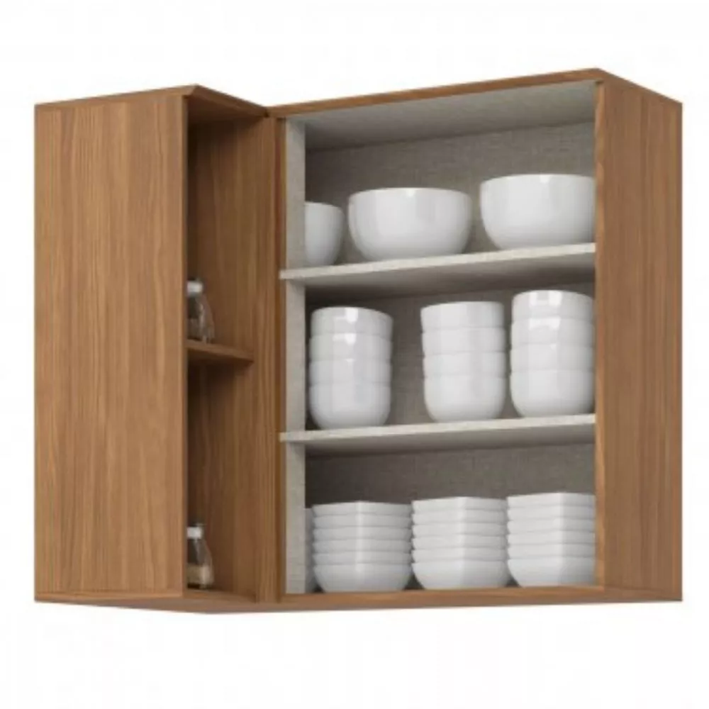 Armário Aéreo Canto Reto 1 Porta Requinte Henn