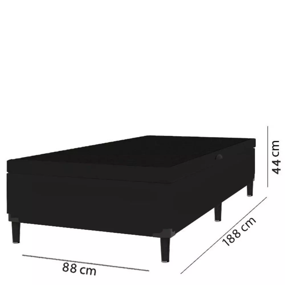 Base Box Bau solteiro Itaflex 0,88x1,88x0,44