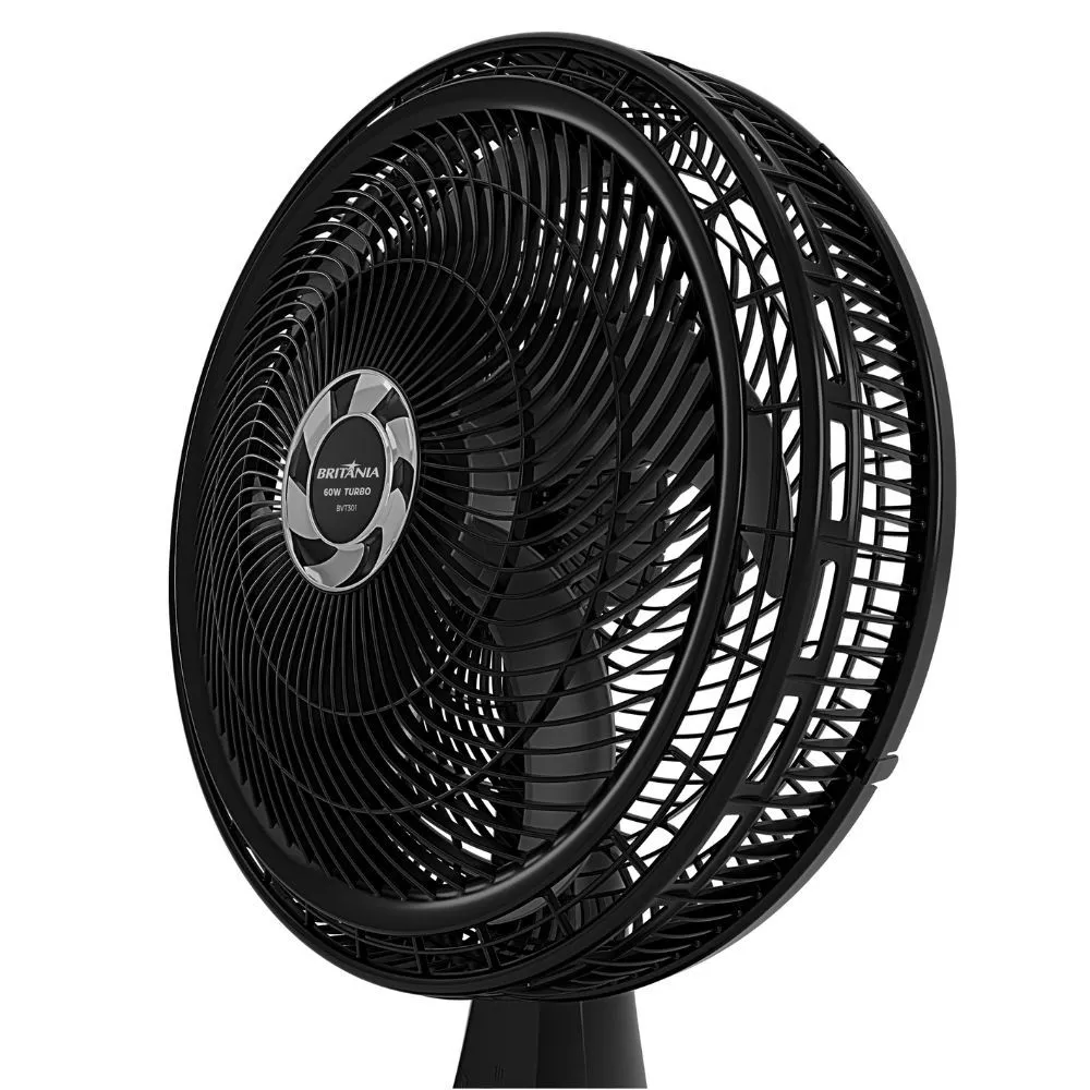 Imagem 8 de 11 de Ventilador de Mesa Britânia Maxx Force 30cm 6 Pás 3 Velocidades BVT301