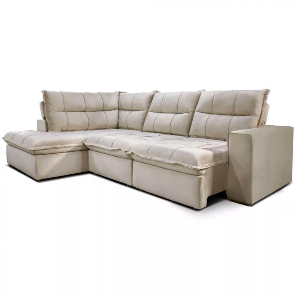 Sofá/ Estofado Solar Campus Com 2 Lugares e Chaise Direto