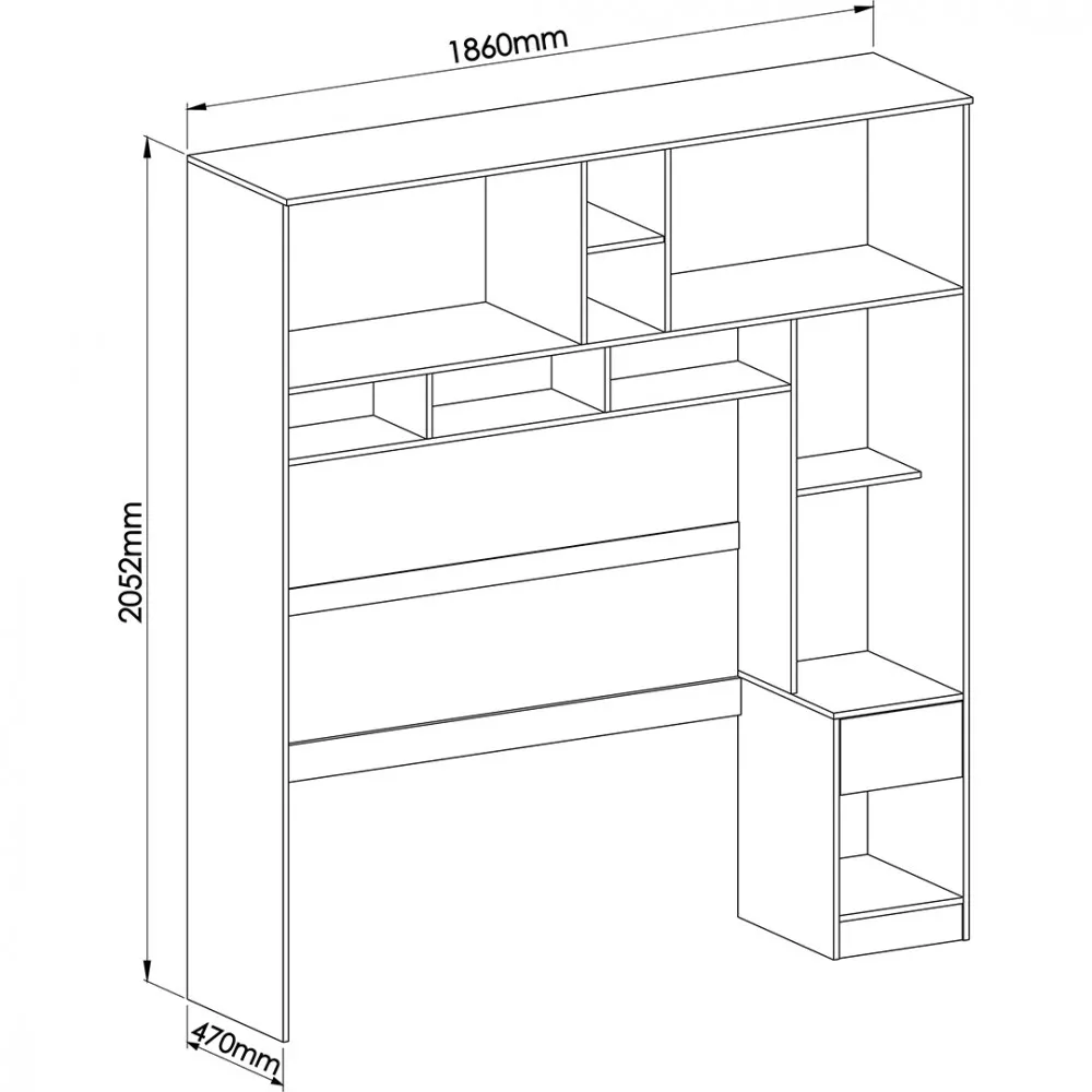 Quarto Modulado Móveis Castro 3 Peças