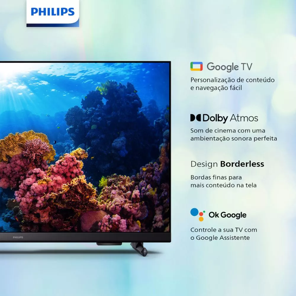 Smart TV 43  Full HD Philips  43PFG6918 Wi-Fi Google HDR Plus Bluetooth
