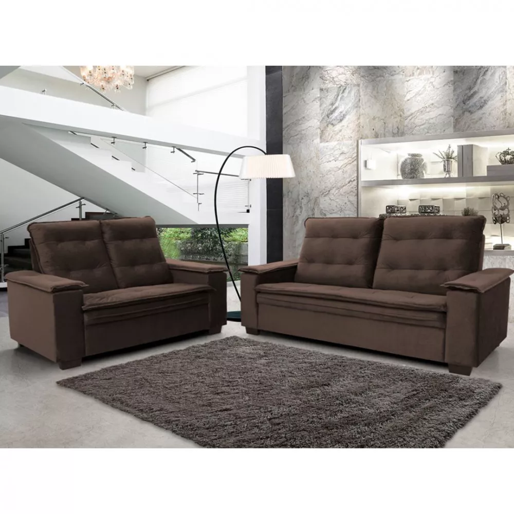 Image 0 of 2 of Conjunto de Estofado Porto 3 e 2 Lugares Hellen