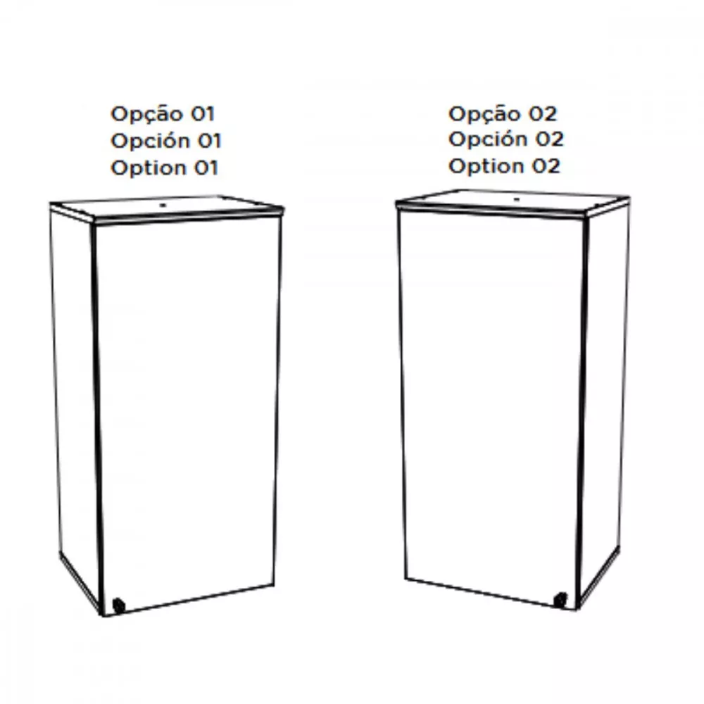 Armario Aéreo 1 Porta 40cm Requinte Henn