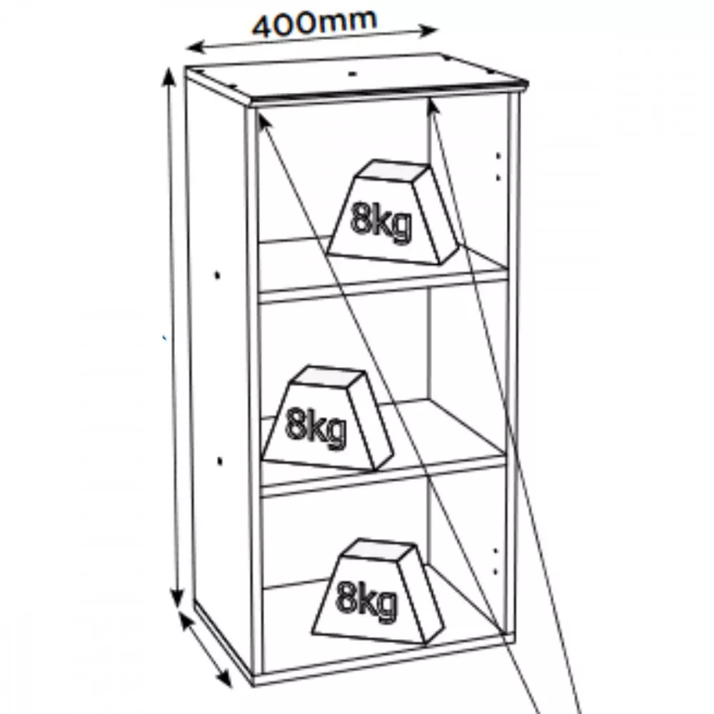 Armario Aéreo 1 Porta 40cm Requinte Henn
