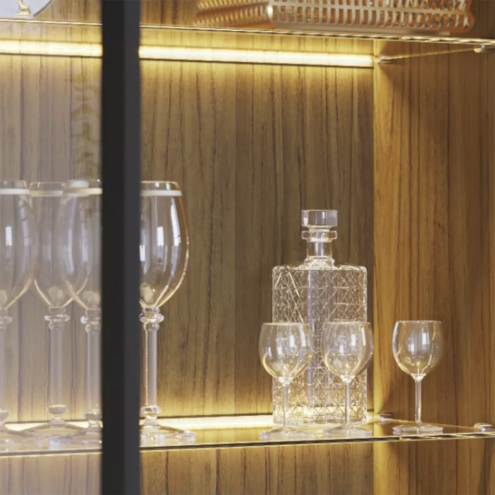 Cristaleira Colibri Guanabara Com 2 Portas E 1 Gaveta