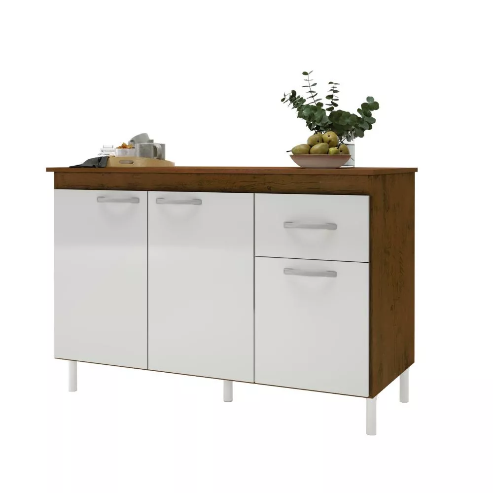 Balcão para Pia 120cm Indekes sem Tampo 6115.491