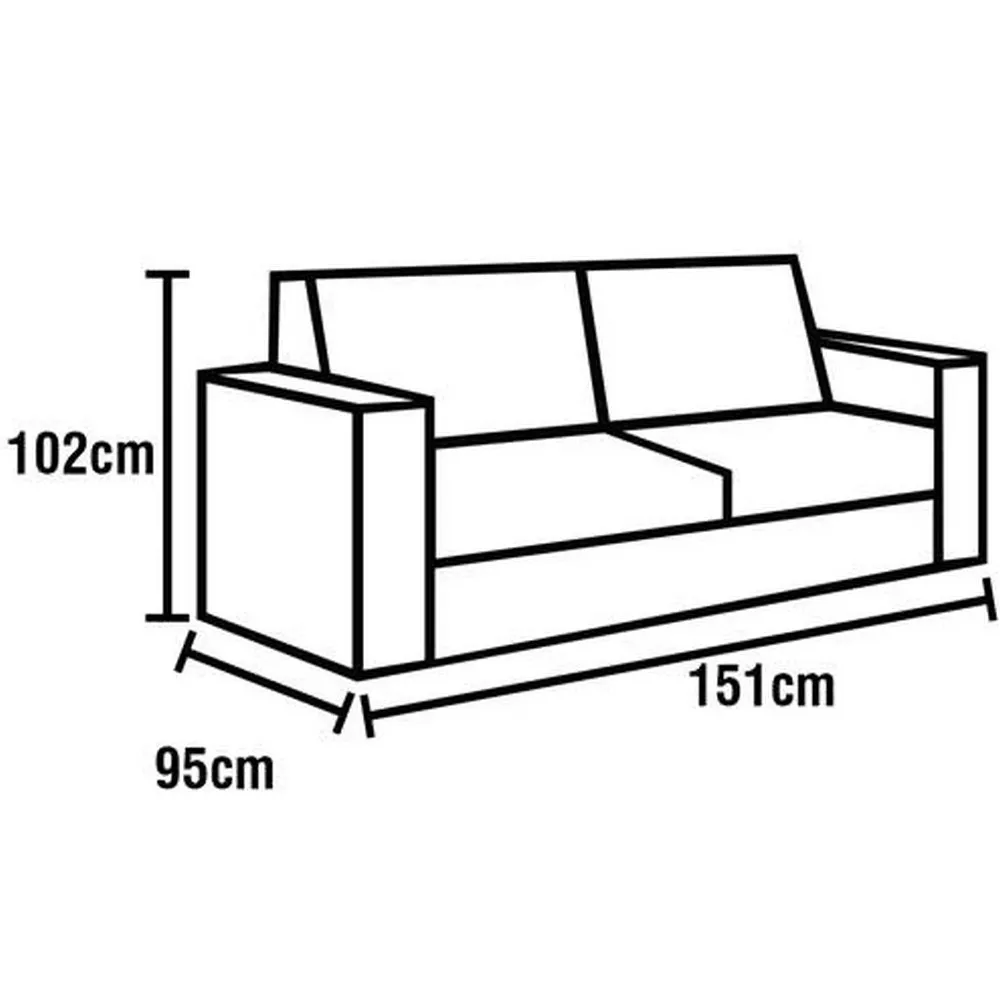 Conjunto de Estofado Porto 3 e 2 Lugares Hellen