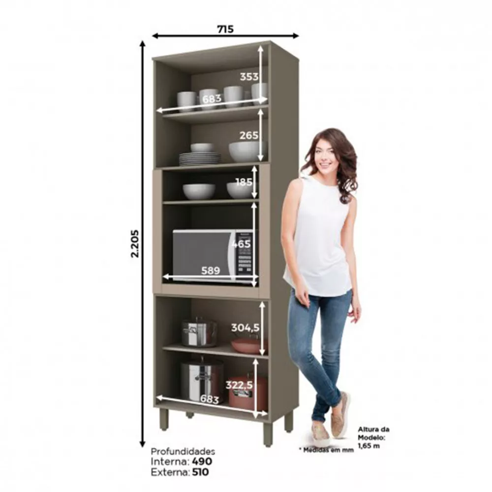 Torre Quente Henn Connect 71,5 cm 1 Forno C70-35