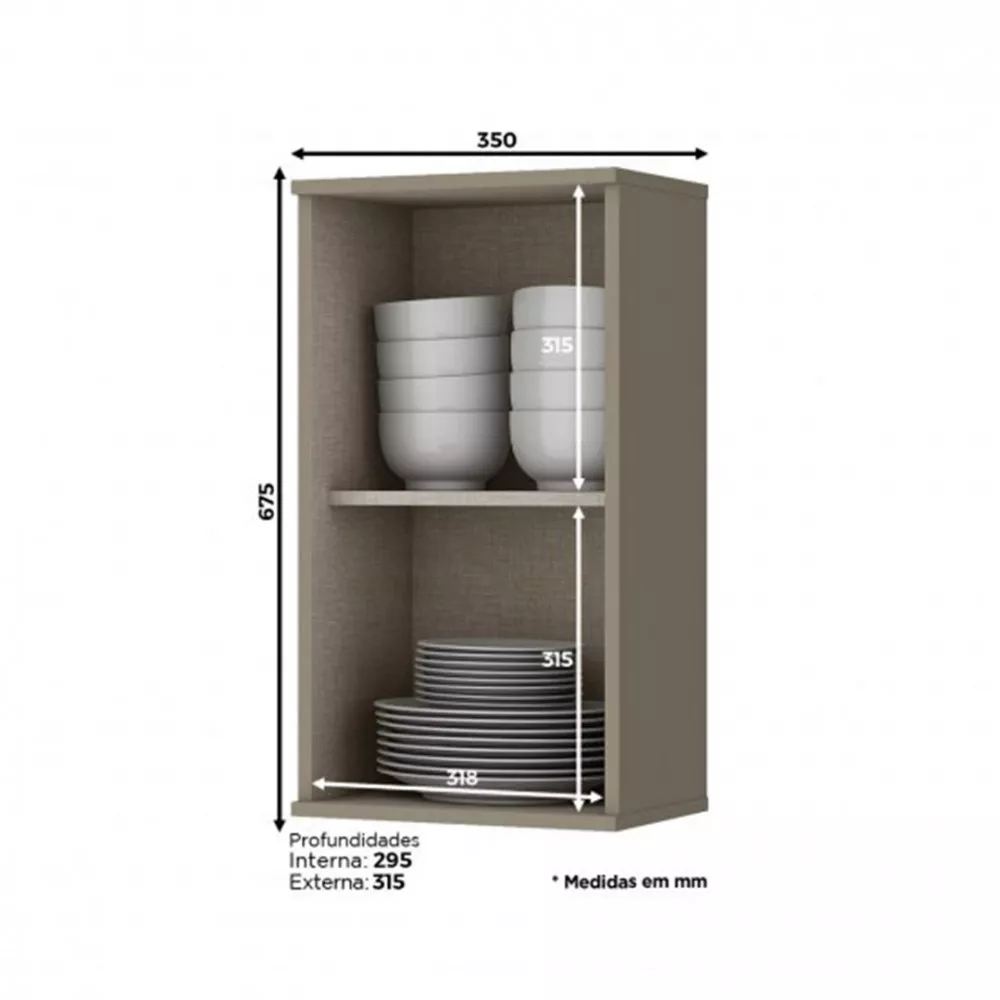 Armário Henn Connect 1 Porta 35cm