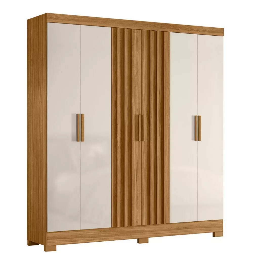 Guarda Roupa 6 Portas 2 Gavetas Moval Valença