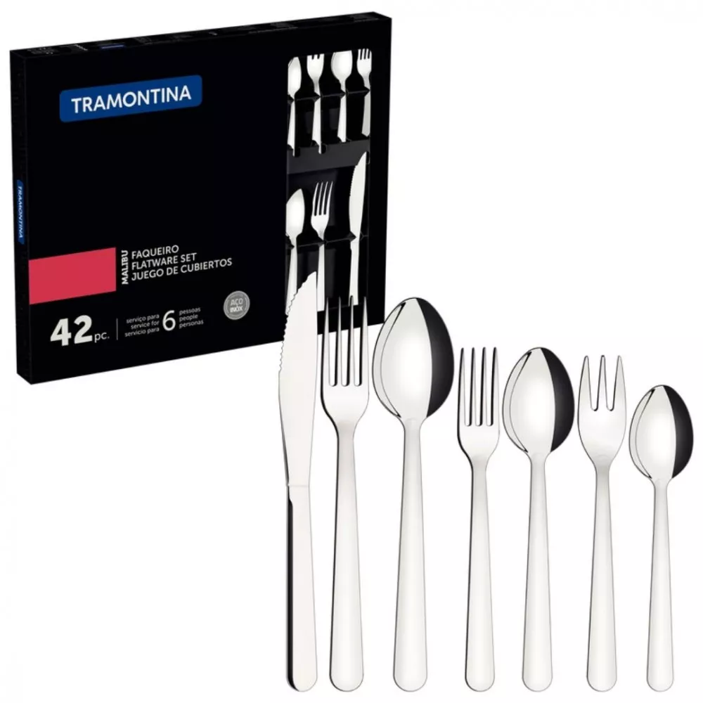 Faqueiro Tramontina Malibu 42 Pecas Inox