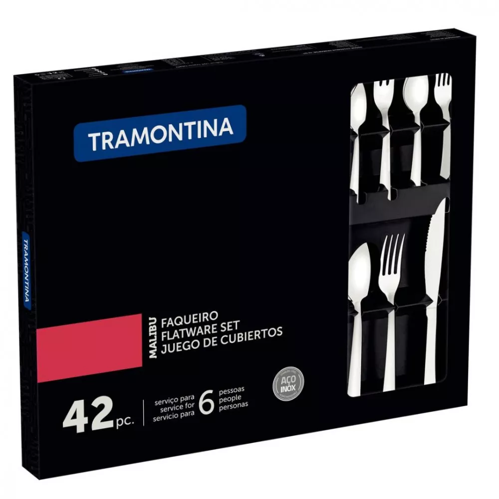 Faqueiro Tramontina Malibu 42 Pecas Inox