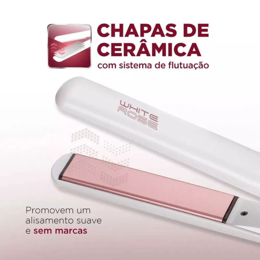 Image 2 of 6 of Prancha Alisadora Mondial Line White P-50