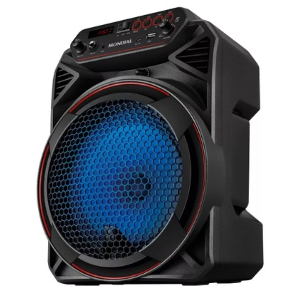 Caixa Amplificada Mondial CM-150 com Bluetooth, USB, Rádio FM e Função TWS - 150W
