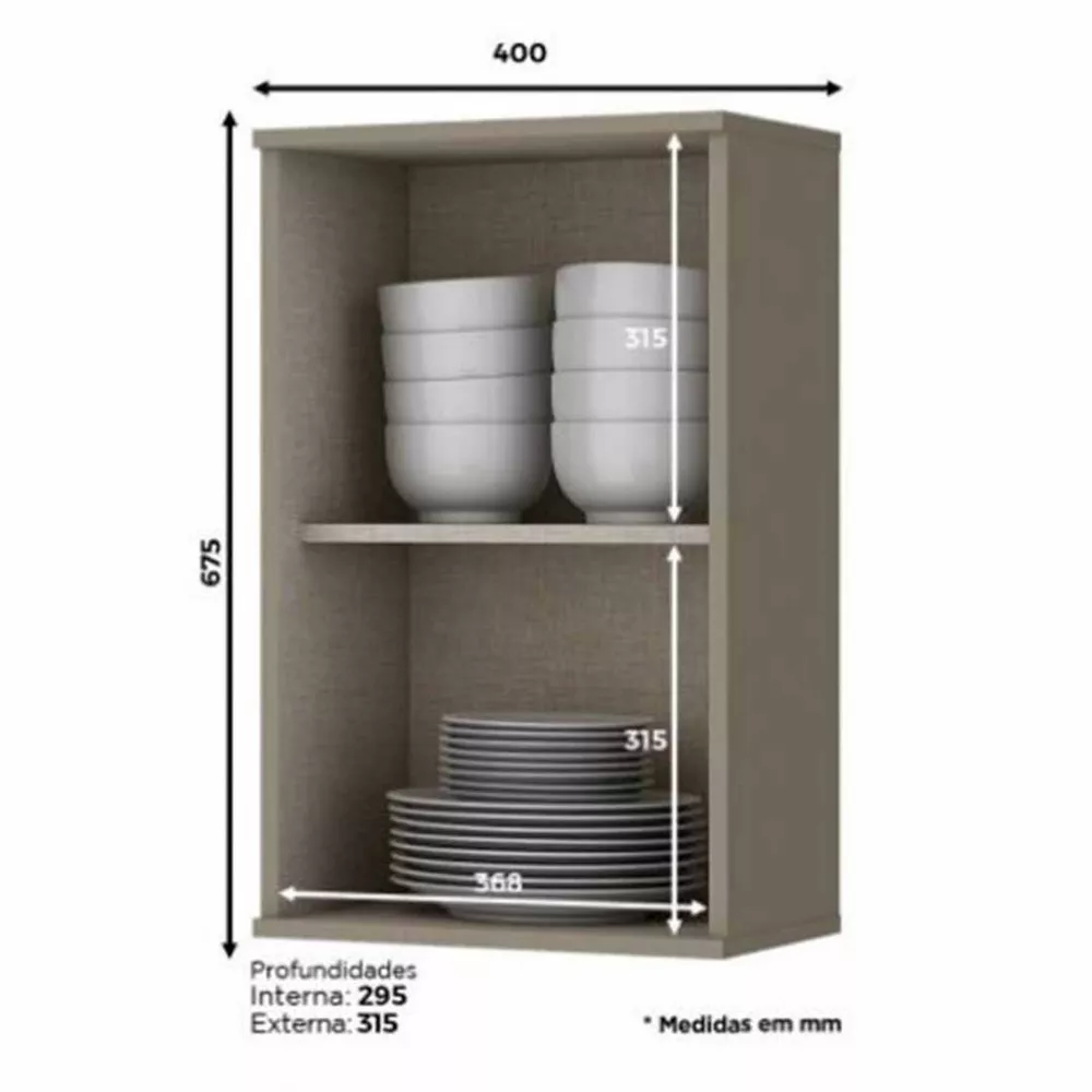 Armário Henn Connect 1 Porta 40 cm C53-35