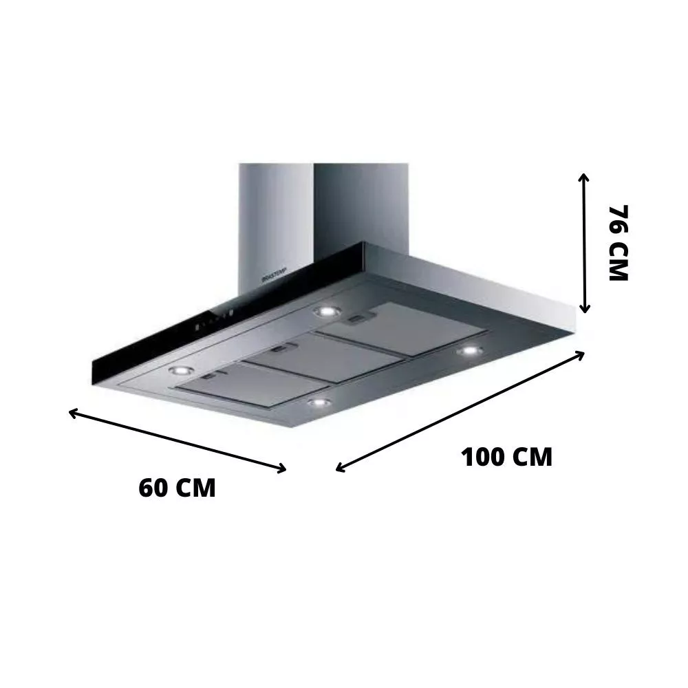 Coifa De Ilha Brastemp Painel Touch BAF10AR