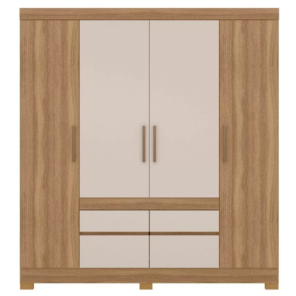 Guarda Roupa Demobile Bilbao 4 Portas 4 Gavetas 79CB