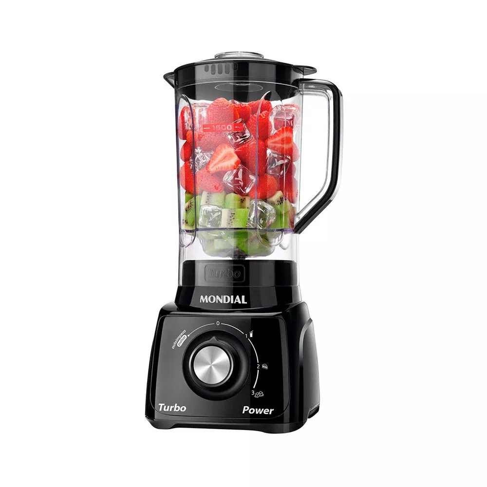 Liquidificador L99 Turbo Power 3 velocidades e Pulsar 500W de Potência Mondial