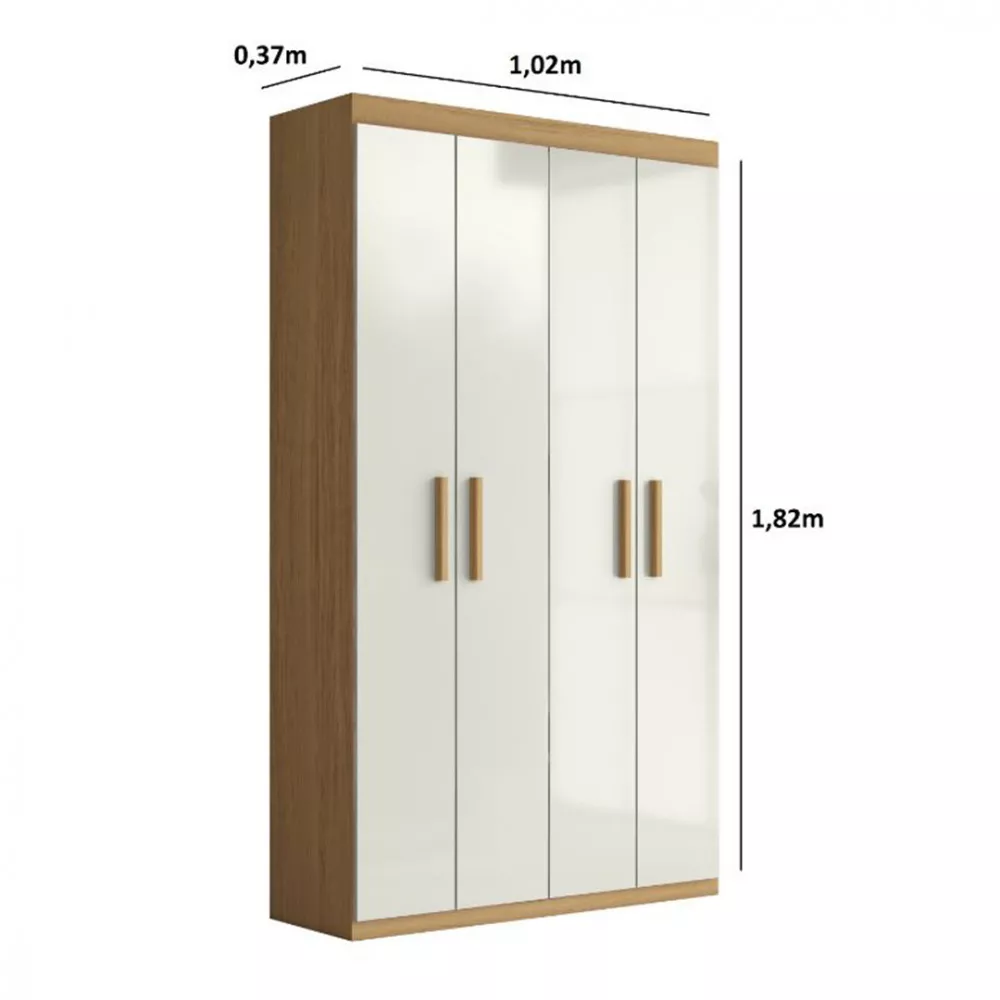 Armário Aramóveis Multiuso Com 4 Portas