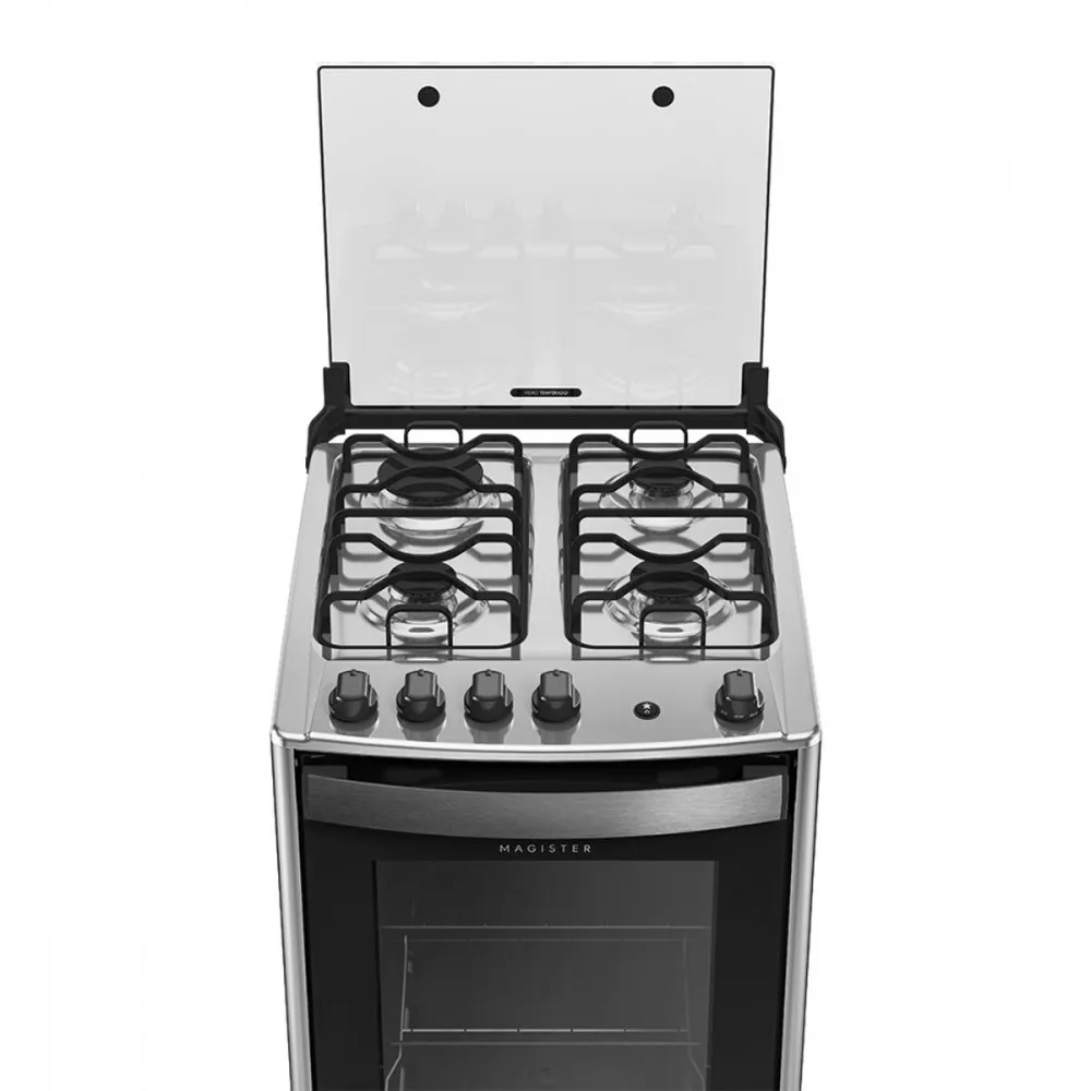 Image 3 of 6 of Fogão 4 Bocas com Mesa Inox Dako Magister