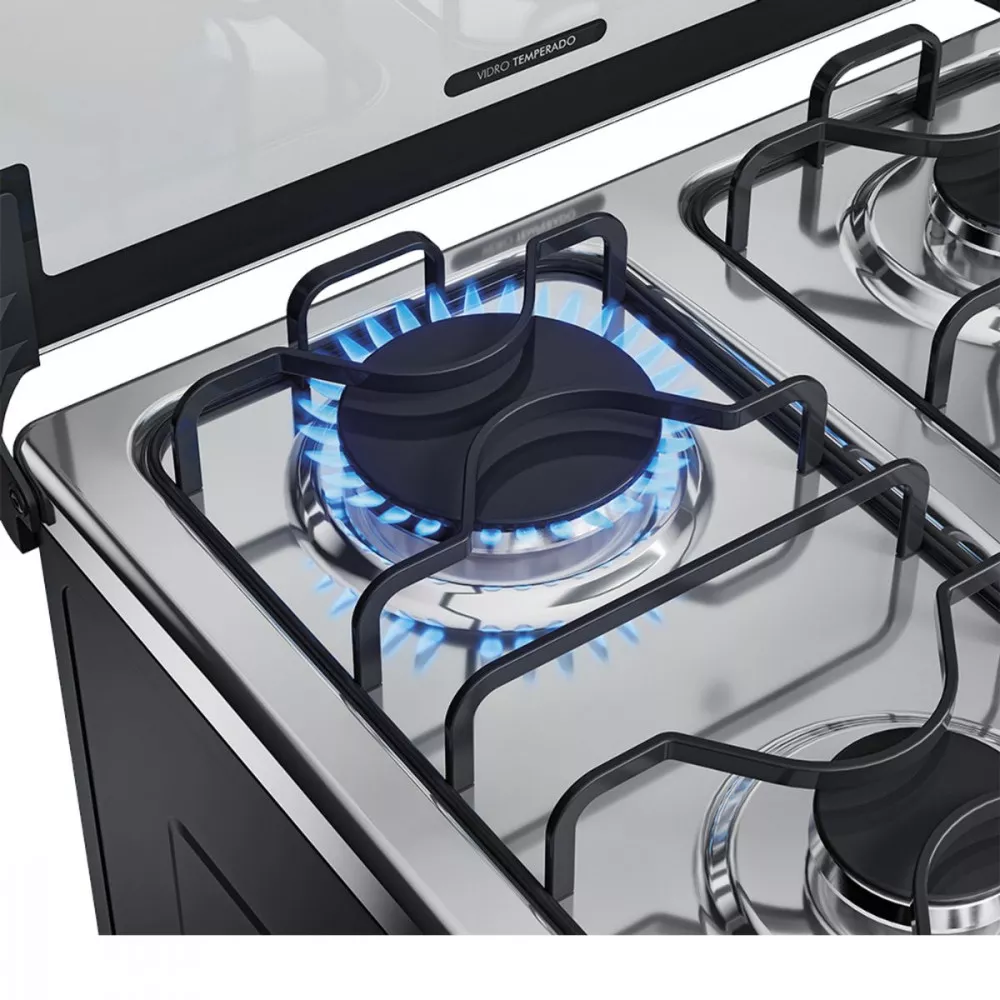 Image 5 of 6 of Fogão 4 Bocas com Mesa Inox Dako Magister