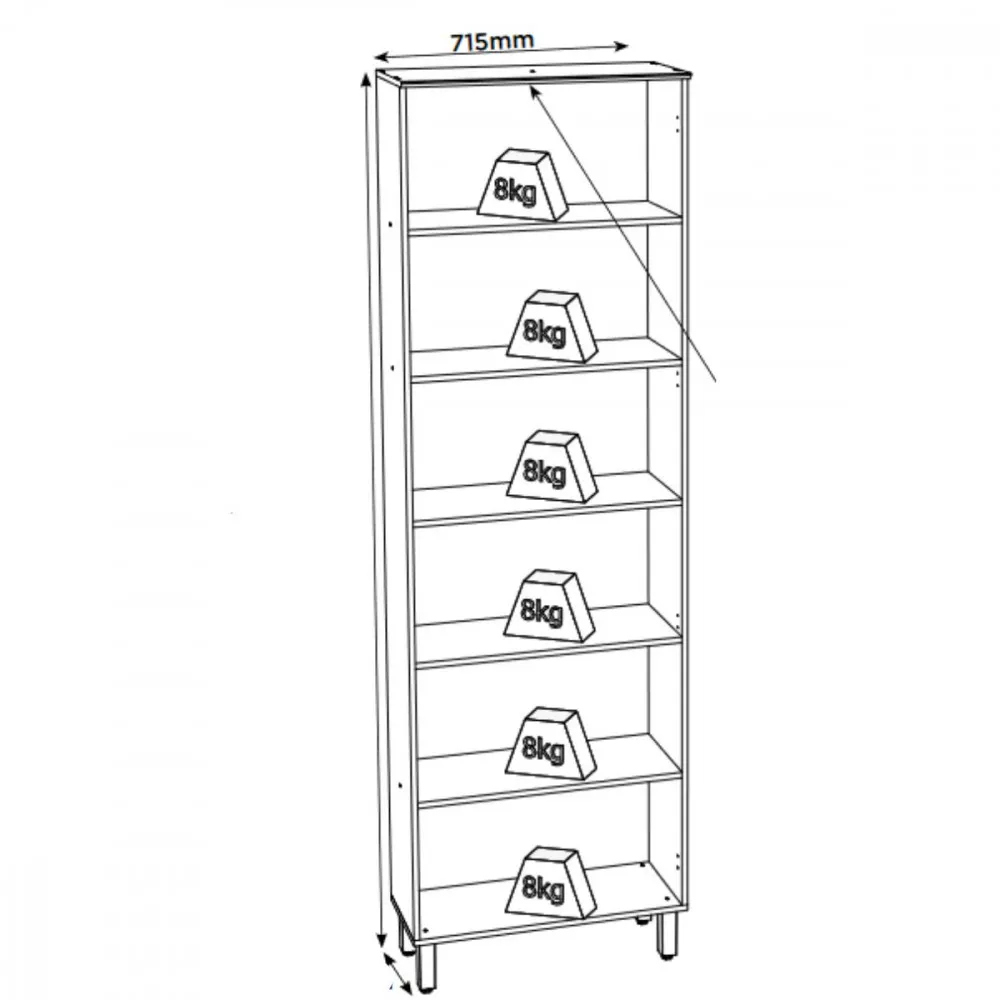Cristaleira 2 Portas Com Vidro Reflecta Requinte Henn 71,5