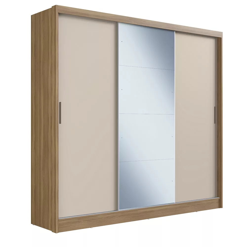 Image 2 of 6 of Guarda Roupa Casal MDF Demobile Dalila 3 Portas Com Espelho