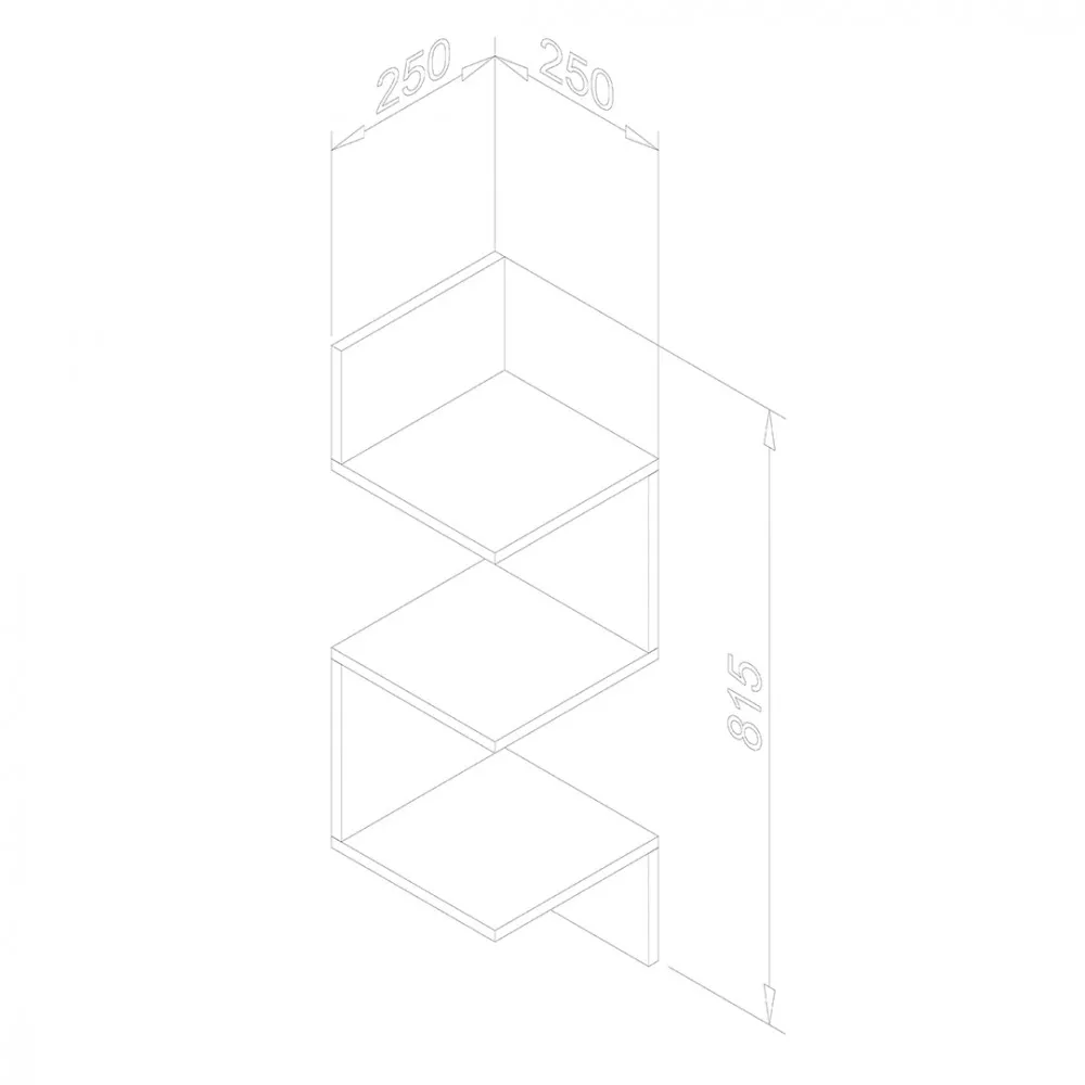 Nicho De Canto Movelbento Suspenso AM3079