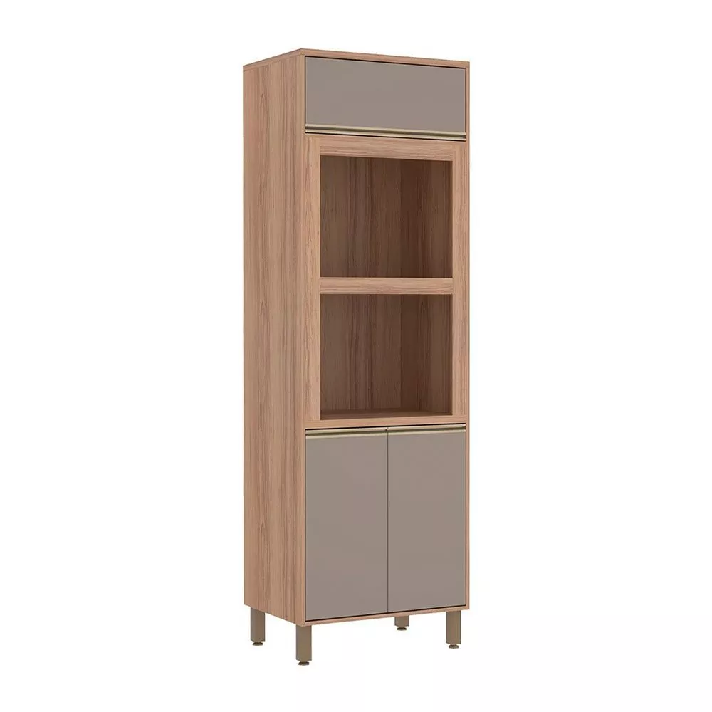 Armário Torre Luciane Yara 70cm Duplo Forno 3 Portas