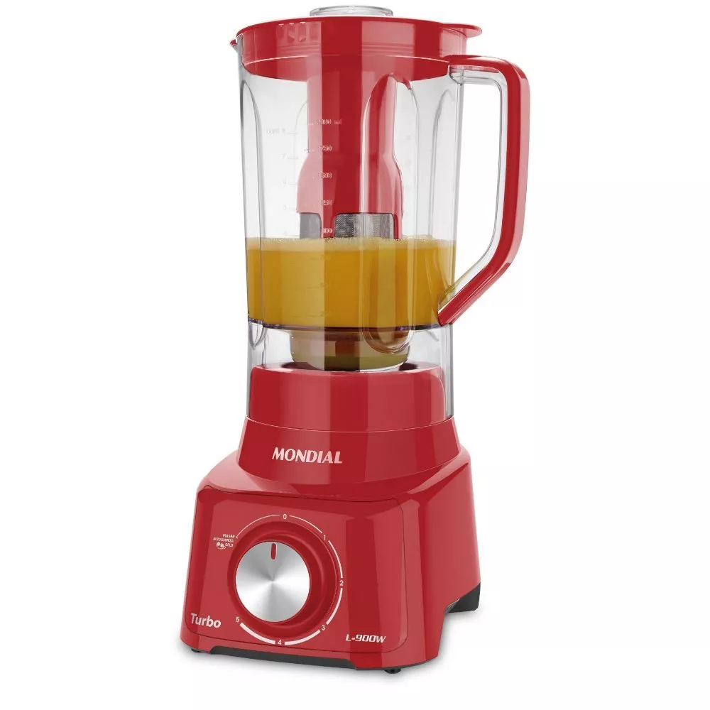 Liquidificador Mondial Turbo Full Red L-900W