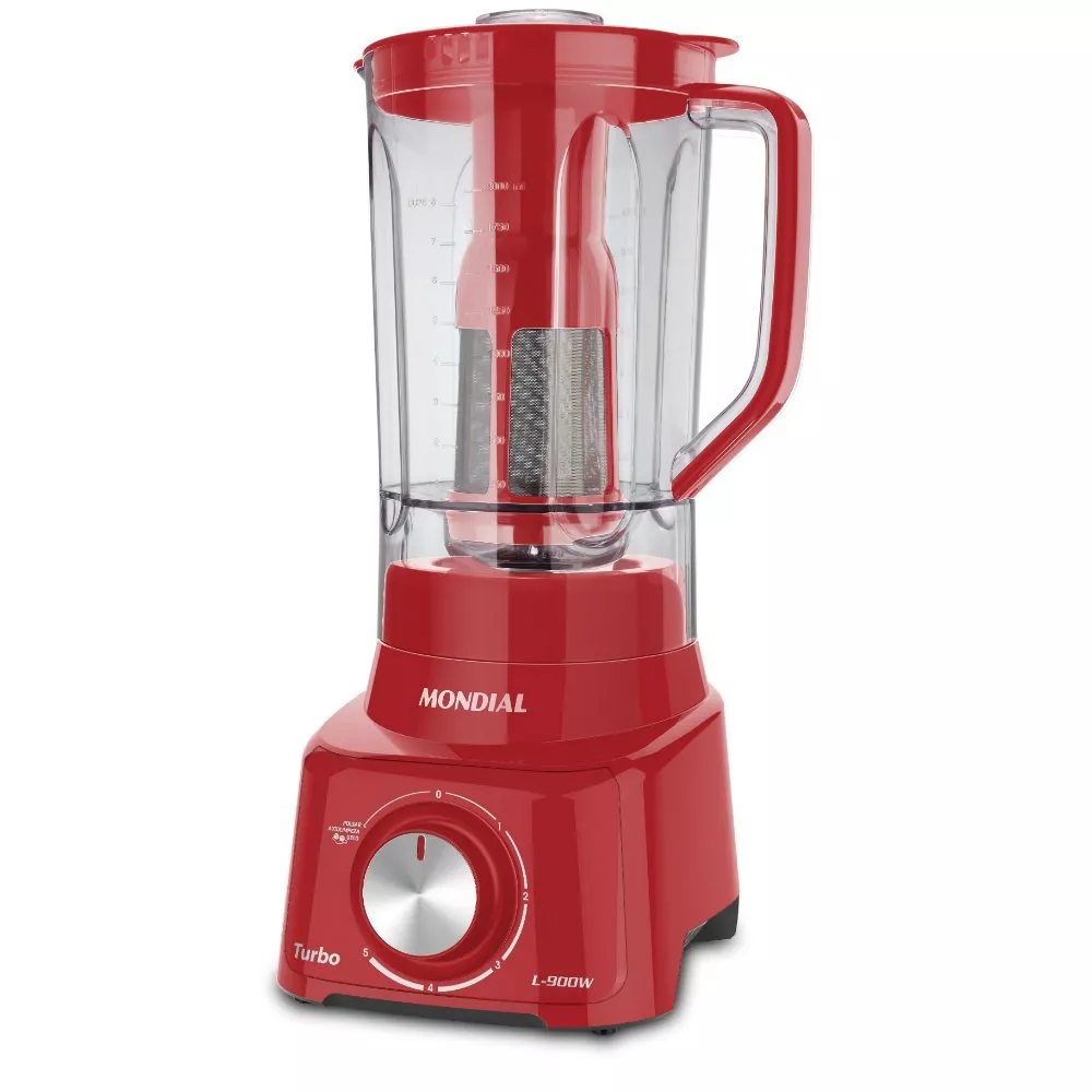 Liquidificador Mondial Turbo Full Red L-900W