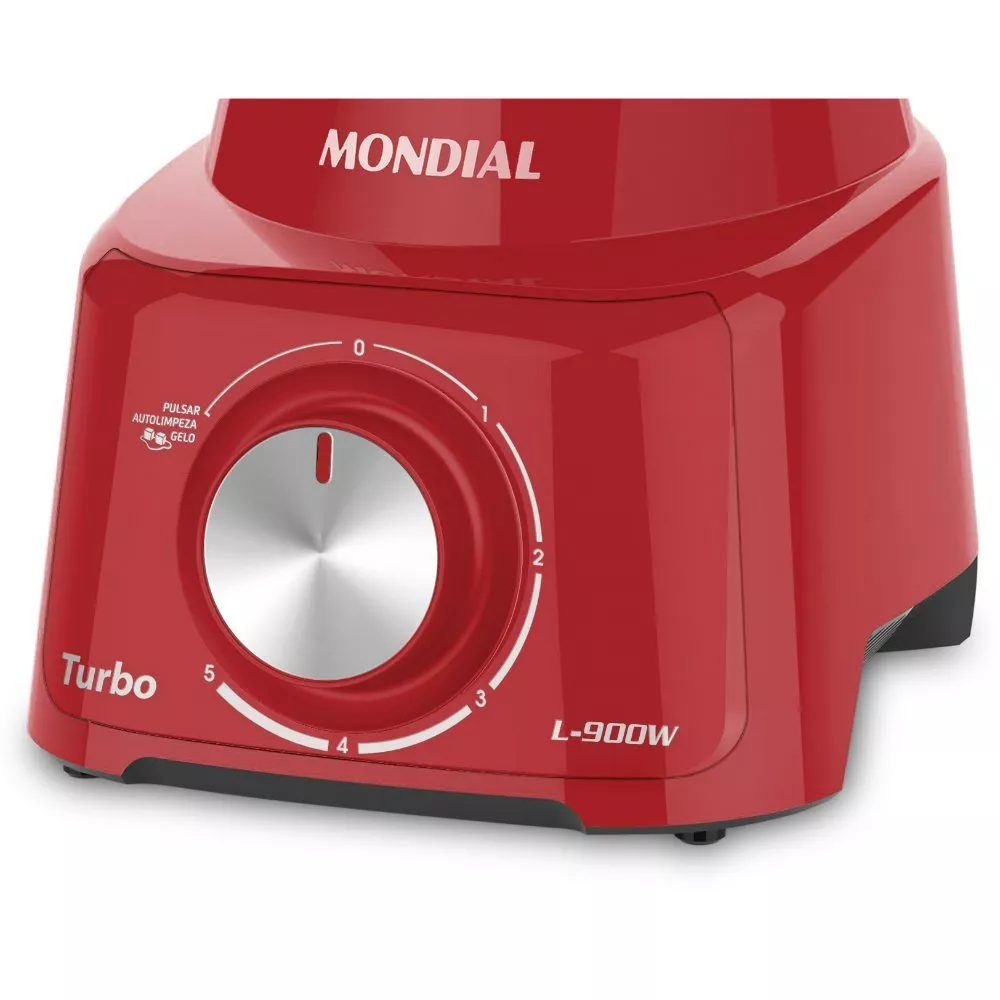 Liquidificador Mondial Turbo Full Red L-900W