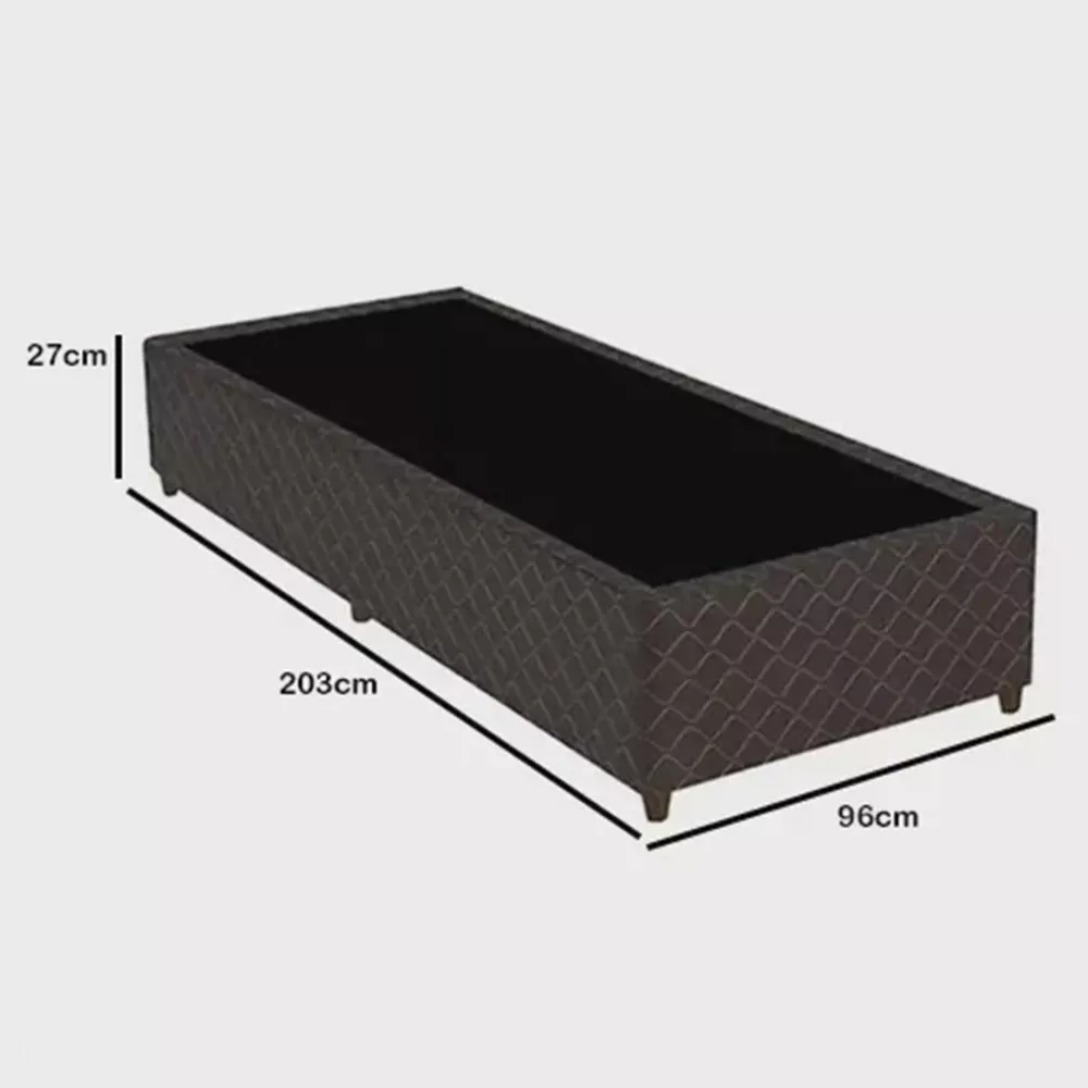 Image 1 of 2 of Base Box Gazin Solteiro Poliester Denver 96x203 cm