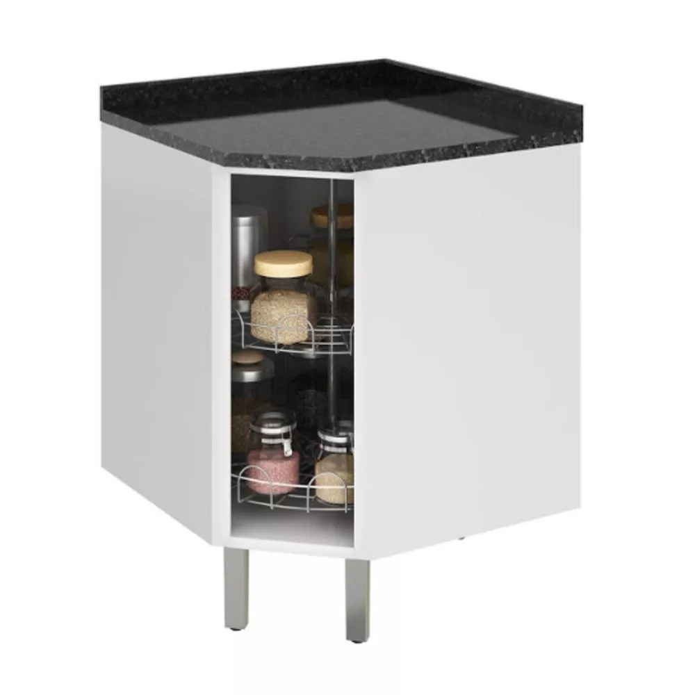 Balcão de Canto Itatiaia 1 Porta com Tampo Tarsila IAG