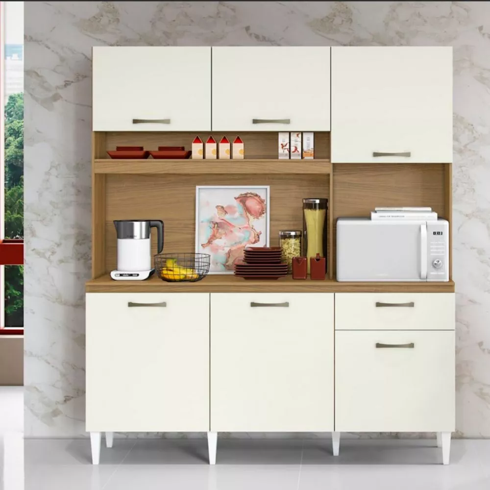 Image 0 of 3 of Kit Cozinha Siena 6 Portas 1 Gaveta Aramoveis 1,60