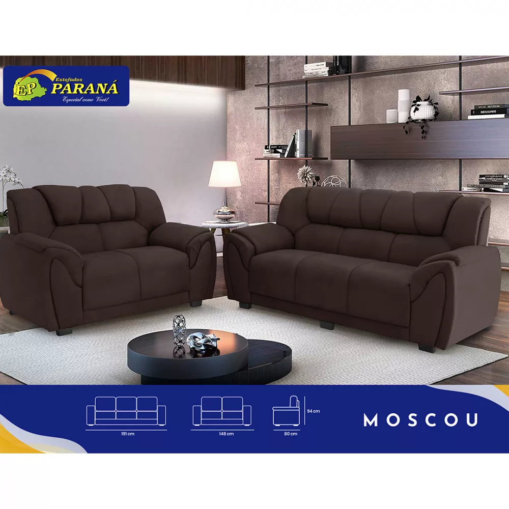 Sofa Parana Moscou 3 E 2 Lugares