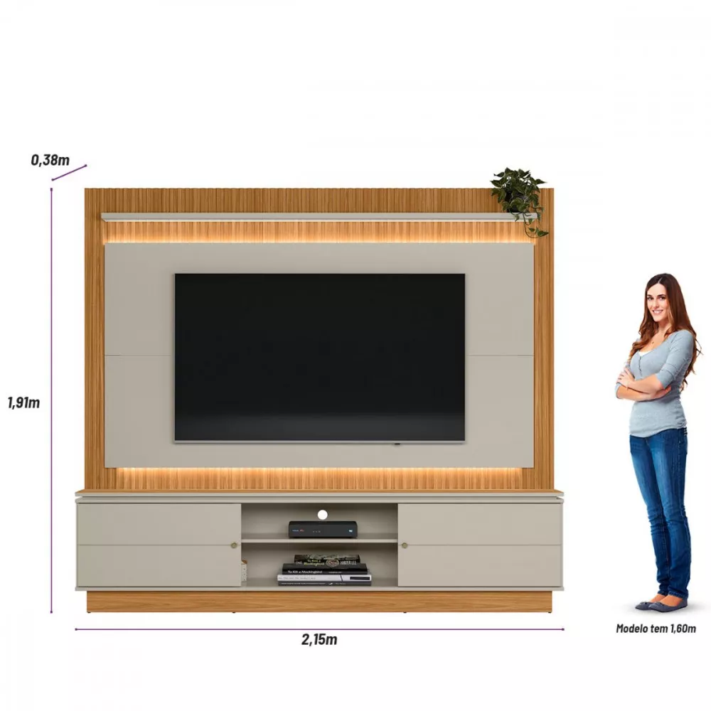 Imagem 9 de 10 de Home Guararapes Linea Brasil Com Painel Flex