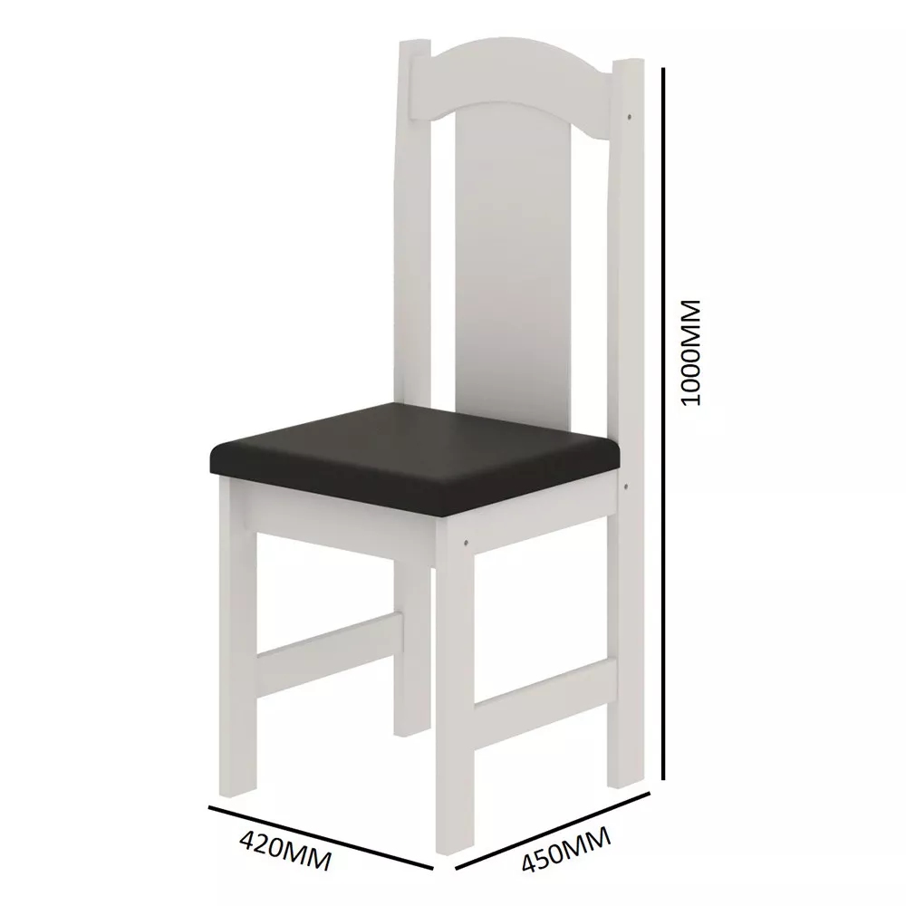 Conjunto De Mesa Arauna Estilo Com 4 Cadeiras